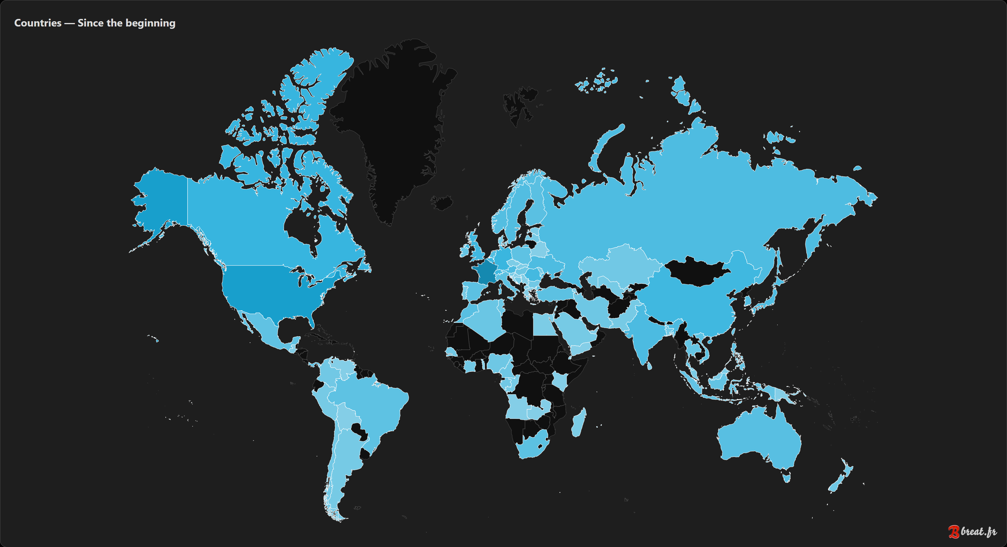 Preview of a world map chart
